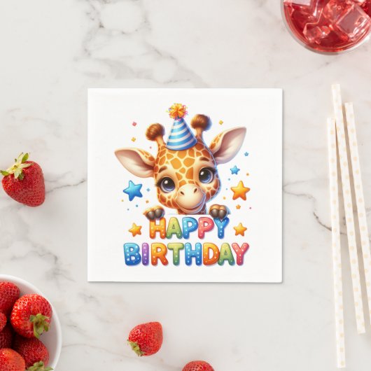 #10 お誕生日おめでとう スタンダードカクテルナプキン (インサイチュ)
