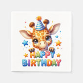 #10 お誕生日おめでとう スタンダードカクテルナプキン (正面)