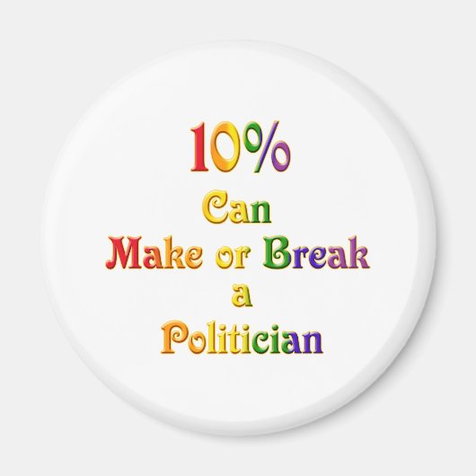 10%が作成または分割できる マグネット (正面)