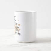 10%のコーヒー90%クリーム色のマグ コーヒーマグカップ (中央)