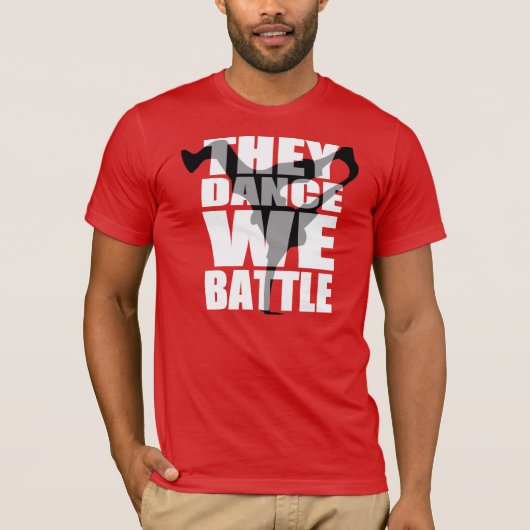 10%はを離れて/、私達戦います踊ります(ワイシャツ) Tシャツ (正面)