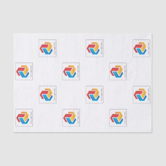 10"はx 15"ロゴ-垂直--を分散させました 薄葉紙 (正面)