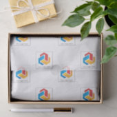 10"はx 15"ロゴ-垂直--を分散させました 薄葉紙 (ギフト)