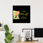 10%ヘアカットのポスターマット ポスター (ホームオフィス)