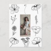 10+モダン1フォトコラージュ誕生日パーティーありがとう ポストカード (正面)