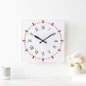10.モダン75インチエレガント正方形アクリル製壁時計 スクエア壁時計 (ホーム)