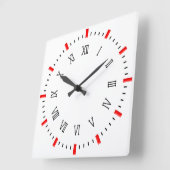 10.モダン75インチエレガント正方形アクリル製壁時計 スクエア壁時計 (傾斜)