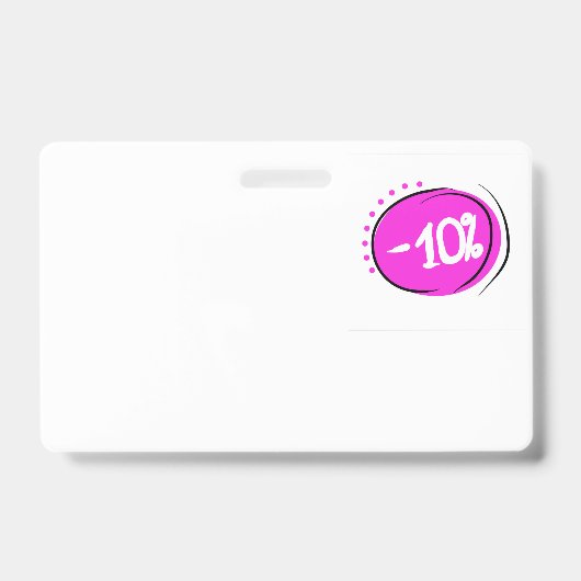 10%割引。プロモーション，ボーナス，ビジネス，価格    バッジ (正面)