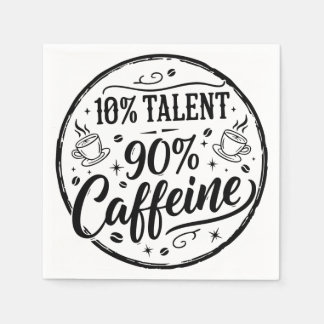 10% 才能 90% カフェイン スタンダードカクテルナプキン