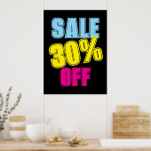 10%販売看板、小売店看板、販カラフル売 ポスター (キッチン)