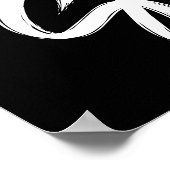 10%販売看板、18x24白黒セール ポスター (角)