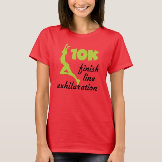 10,000緑のフィニッシュライン Tシャツ (正面)