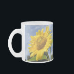 10,000 Suns フロストグラスマグカップ<br><div class="desc">From my original photography, 10, 000 Suns was a botanical project where ten thousand sunflower seeds were planted on a vacant patch of land in downtown Providence, Rhode Island. People from all over would come to view, take pictures, even meditate within the sunflowers. This is one of my favorite singular...</div>