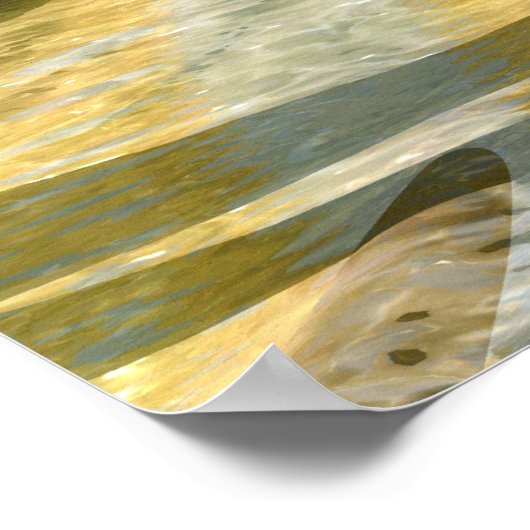 #10-02 Hacienda Sunrise: Golden 3D Sculpture ポスター (角)