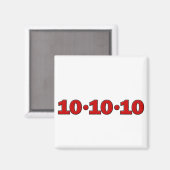 10-10-10: 2010年10月10日 マグネット (正面/裏面)