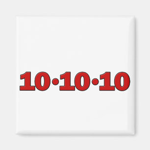 10~10~10:2010年10月10日 マグネット