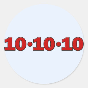 10-10-10: 2010年10月10日 ラウンドシール