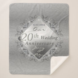 10,11,20,25,70年結婚記念日 シェルパブランケット