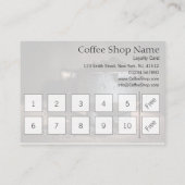10 + 2一致の喫茶店のロイヤリティのスタンプカード ロイヤリティカード (裏面)