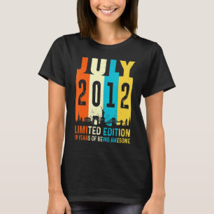 10 2012年7月10誕生日 Tシャツ