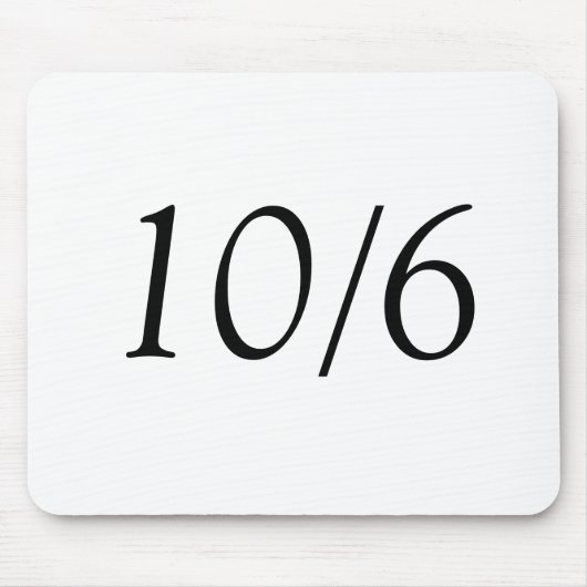 10/6年 マウスパッド (正面)