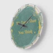 10.75インチよ考えり遅い ラージ壁時計 (傾斜)