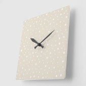 10.75インチアイボリーポルカ平方アクリル壁時計 スクエア壁時計 (傾斜)