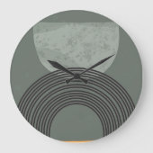 10.75インチ幾何学的抽象芸術円形アクリル壁 ラージ壁時計 (正面)