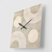 10.75インチ幾何学的抽象芸術正方形アクリル スクエア壁時計 (傾斜)