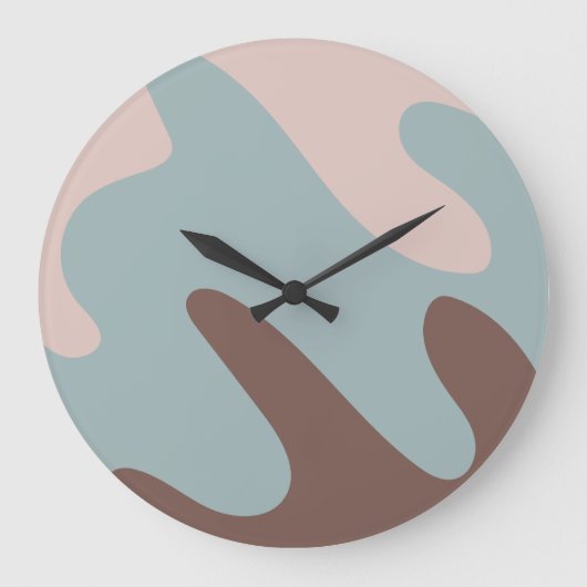 10.75インチ抽象芸術パターン(の模様が)ある丸アクリル壁時計 ラージ壁時計 (正面)