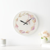 10.75" Boho Patterned Round Acrylic Wall Clock ラージ壁時計 (ホーム)
