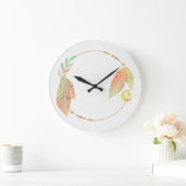 10.75" Boho Patterned Round Acrylic Wall Clock ラージ壁時計 (ホーム)