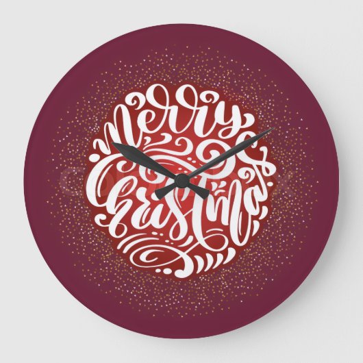 10.75" Round Acrylic Wall Clock ラージ壁時計 (正面)