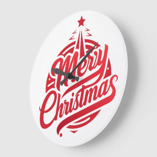 10.75" Round Acrylic Wall Clock ラージ壁時計 (傾斜)