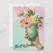 *~* 10 A101フォトカクテルグラデーションバチェロレッテ 招待状 (正面)