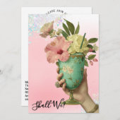 *~* 10 A101フォトカクテル華美バチェロレッテ 招待状 (正面/裏面)