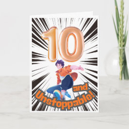10 and Unstoppable Birthday Card  カード