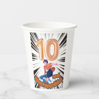 10 and Unstoppable Boys’ Birthday 紙コップ