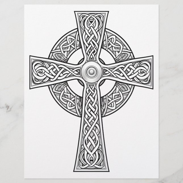10 Celtic Cross Coloringページ レターヘッド (正面)