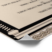 10 Commandments on ParchmentアールデコArch Scroll ポスター (角)