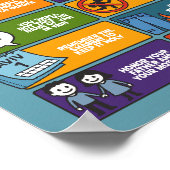 10 Commandments Poster – Biblical Wall Art Yahuah ポスター (角)