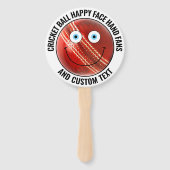 10 Custom Cricket Theme Party BLUE EYES Happy Face ハンドファン (裏面)