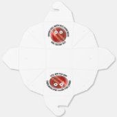 10 Custom Cricket Theme Party BLUE EYES Happy Face フェイバーボックス (見開き)