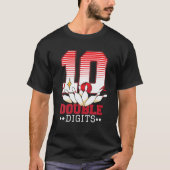 10 Double Digits - 10Th Birthday Boy Funny Kids Bo Tシャツ (正面)