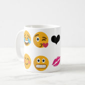10 Emoji コーヒーマグカップ (正面左)