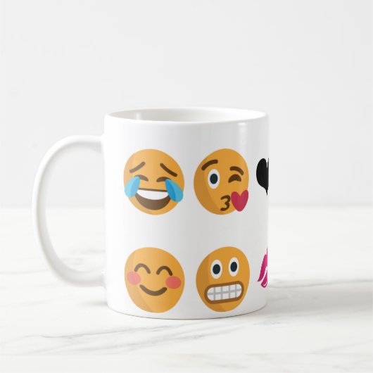10 Emoji コーヒーマグカップ (左)