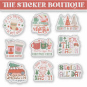 10 In Oneフェスティバルクリスマスパック – 陽気 シール (正面)