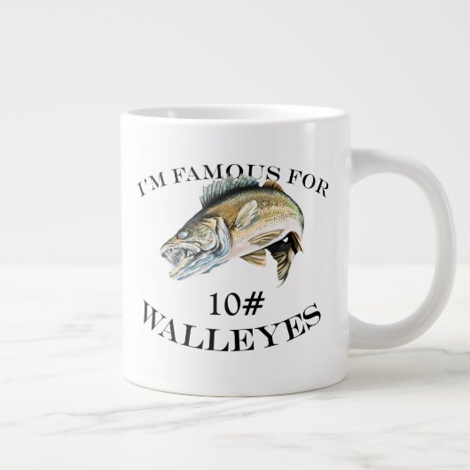 10 LB Walleyesで有名カスタマイズ ジャンボコーヒーマグカップ (右)