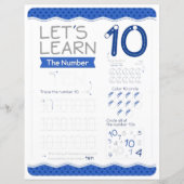 10 Learn To Draw Number 10 Teacher Home Schooling (正面)