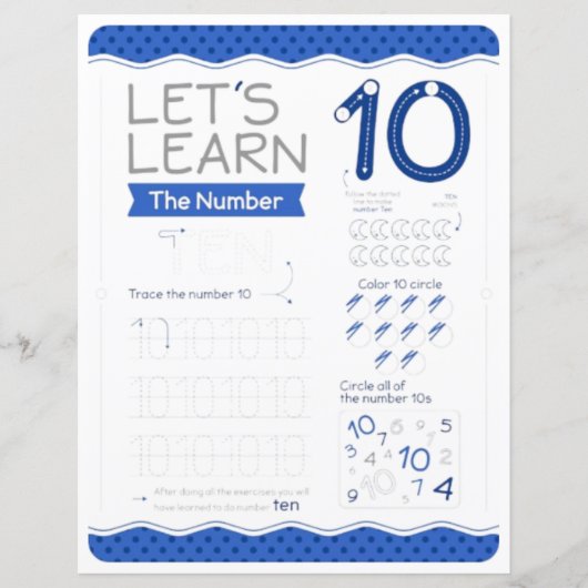 10 Learn To Draw Number 10 Teacher Home Schooling  (正面)